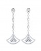 Rosa Long diamond dangle earrings in gold Rosa Long diamond dangle earrings in gold