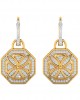 Vania Diamond Dangle Earrings in gold with removable hoops Vania Diamond Dangle Earrings in gold with removable hoops