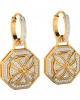 Vania Diamond Dangle Earrings in gold with removable hoops Vania Diamond Dangle Earrings in gold with removable hoops