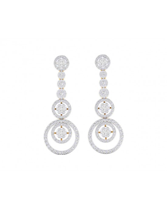 Romy Diamond Dangle drop earrings in Gold Romy Diamond Dangle drop earrings in Gold