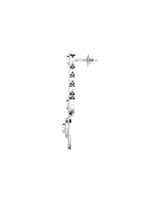 Romy Diamond Dangle drop earrings in Gold Romy Diamond Dangle drop earrings in Gold