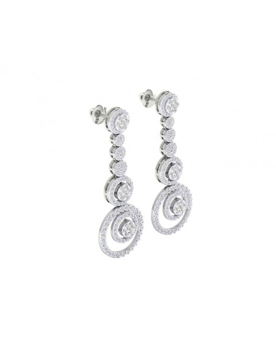 Romy Diamond Dangle drop earrings in Gold Romy Diamond Dangle drop earrings in Gold
