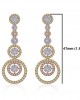 Romy Diamond Dangle drop earrings in Gold Romy Diamond Dangle drop earrings in Gold