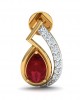 Wila Ruby & diamond earrings in 14k gold Wila Ruby & diamond earrings in 14k gold