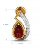 Wila Ruby & diamond earrings in 14k gold Wila Ruby & diamond earrings in 14k gold