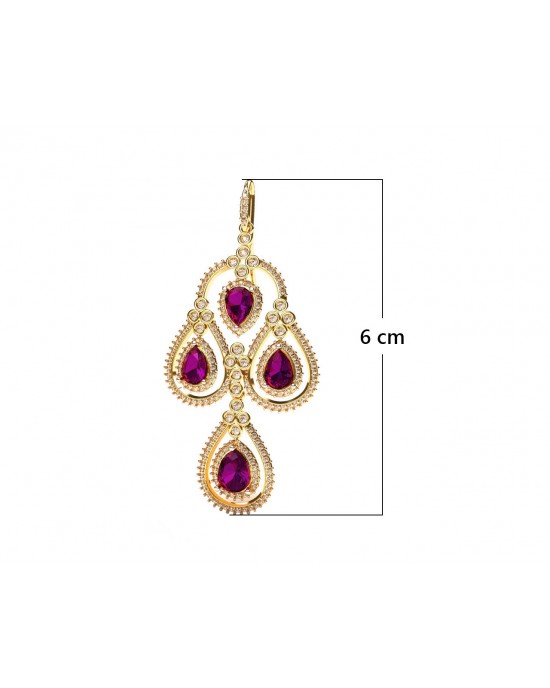 Amethyst & Diamond contemporary Danglers Amethyst & Diamond contemporary Danglers
