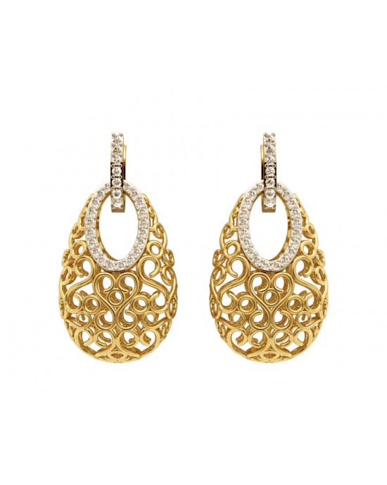 Fancy Gold Filigree Earrings Fancy Gold Filigree Earrings