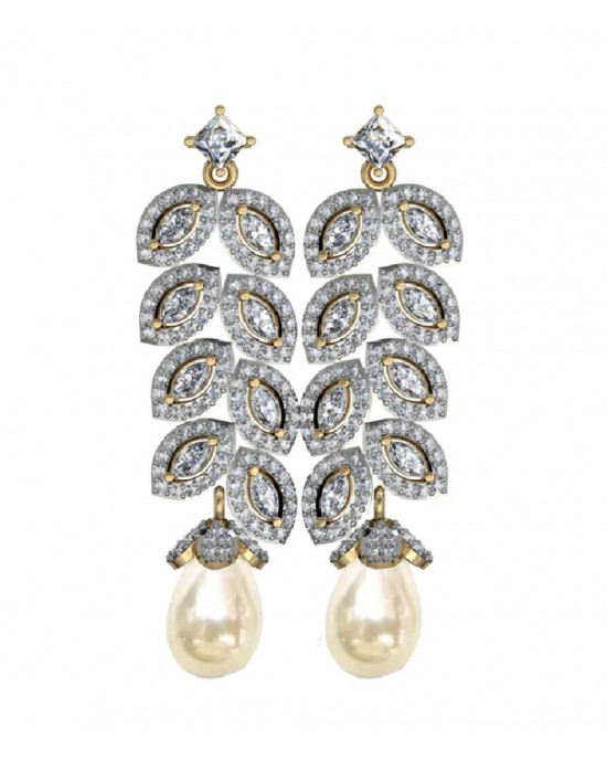 Marquee & Round diamond danglers Marquee & Round diamond danglers