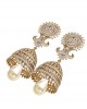 Diamond & pearl Jhumkis Diamond & pearl Jhumkis