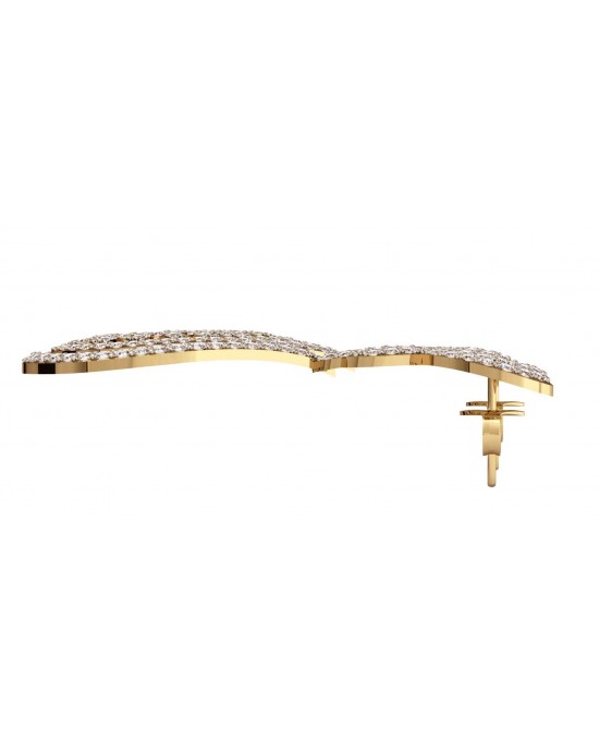 Long Diamond Wedding Earrings
