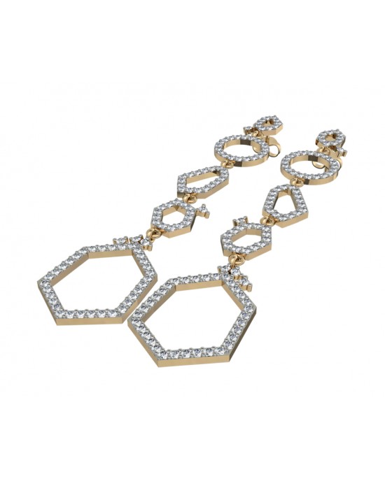 Radical Style Diamond Danglers