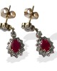 Ruby & Diamond Earring in 14k Ruby & Diamond Earring in 14k