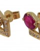 Ruby & Diamond Earring in Gold Ruby & Diamond Earring in Gold