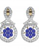 Sapphire & diamond ear studs Sapphire & diamond ear studs