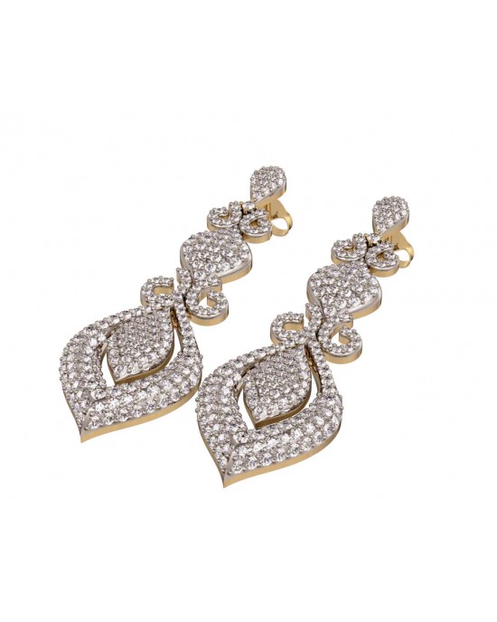 Scintillating Diamond Dangle Earrings Scintillating Diamond Dangle Earrings
