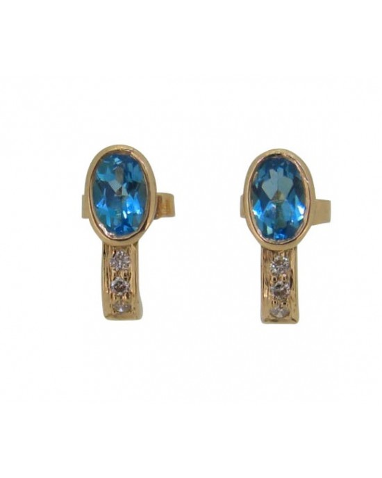 Blue Topaz Earring Blue Topaz Earring