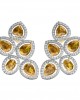Yellow Sapphire & Diamond Earrings Yellow Sapphire & Diamond Earrings
