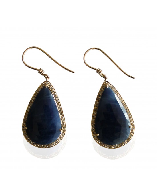 Sapphire & Diamond Earrings Sapphire & Diamond Earrings