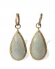 White Sapphire & Diamond Earrings White Sapphire & Diamond Earrings