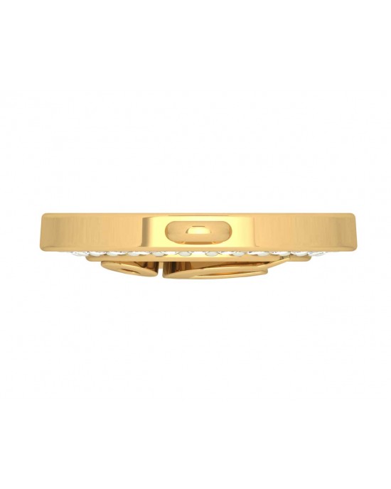 Ik onkar 12mm charm in hallmarked Gold with round brilliant diamonds Ik onkar 12mm charm in hallmarked Gold with round brilliant diamonds