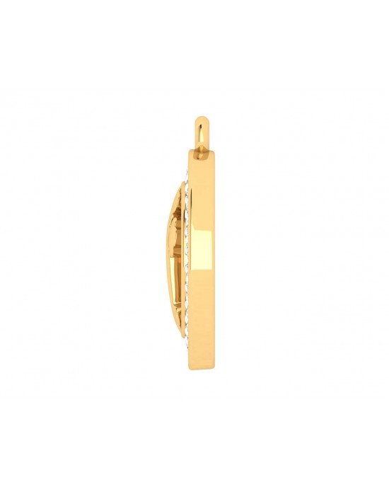 Cross 12mm charm in hallmarked Gold with round brilliant diamonds Cross 12mm charm in hallmarked Gold with round brilliant diamonds