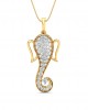 Ganesh Divine depiction pendant in gold Ganesh Divine depiction pendant in gold