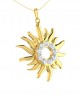 Auspicious sun pendant in gold & diamonds Auspicious sun pendant in gold & diamonds