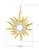 Auspicious sun pendant in gold & diamonds Auspicious sun pendant in gold & diamonds