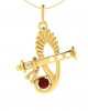 Sri Krishna Ethereal Gold pendant with diamonds Sri Krishna Ethereal Gold pendant with diamonds