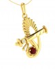 Sri Krishna Ethereal Gold pendant with diamonds Sri Krishna Ethereal Gold pendant with diamonds
