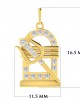 Shiv Trishul & Lingam Pendant with Diamond Shiv Trishul & Lingam Pendant with Diamond