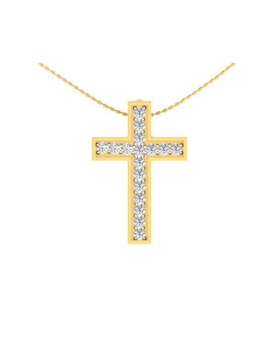 Diamond Cross pendant in gold Diamond Cross pendant in gold