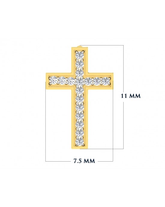 Diamond Cross pendant in gold Diamond Cross pendant in gold