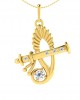 Sri Krishna Gold pendant with diamonds Sri Krishna Gold pendant with diamonds