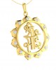 Auspicious Shri Sai Pendant in Gold studded with diamonds Auspicious Shri Sai Pendant in Gold studded with diamonds