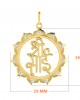 Auspicious Shri Sai Pendant in Gold studded with diamonds Auspicious Shri Sai Pendant in Gold studded with diamonds