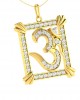 Auspicious Aum Pendant in Gold with diamonds Auspicious Aum Pendant in Gold with diamonds