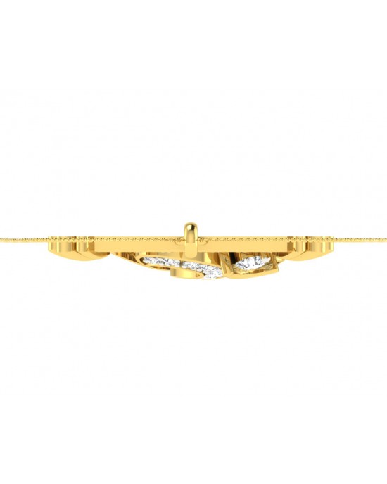 Auspicious Aum Pendant in Gold with diamonds Auspicious Aum Pendant in Gold with diamonds