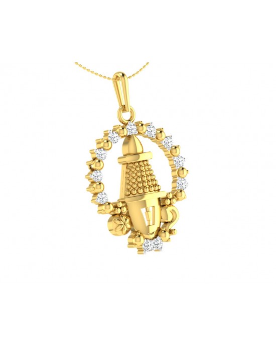 Tirupati Balaji Gold & Diamond pendant Tirupati Balaji Gold & Diamond pendant