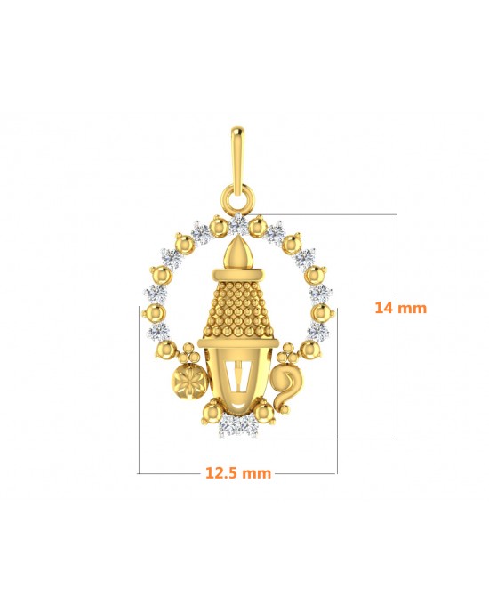 Tirupati Balaji Gold & Diamond pendant Tirupati Balaji Gold & Diamond pendant