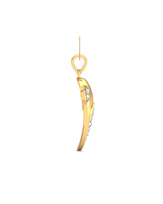 Artistic Ganpati Pendant in Gold with Diamonds Artistic Ganpati Pendant in Gold with Diamonds