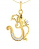 Creative Aum Ganesh Pendant in Gold and diamonds Creative Aum Ganesh Pendant in Gold and diamonds