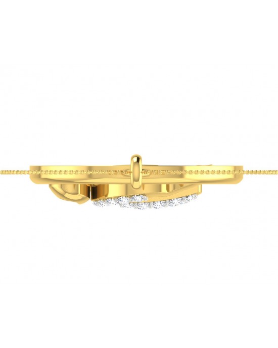 Auspicious Ik Onkaar Gold Pendant with Diamonds Auspicious Ik Onkaar Gold Pendant with Diamonds