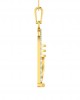 Auspicious Shiv ling and Shiv trishul pendant in gold with diamonds Auspicious Shiv ling and Shiv trishul pendant in gold with diamonds