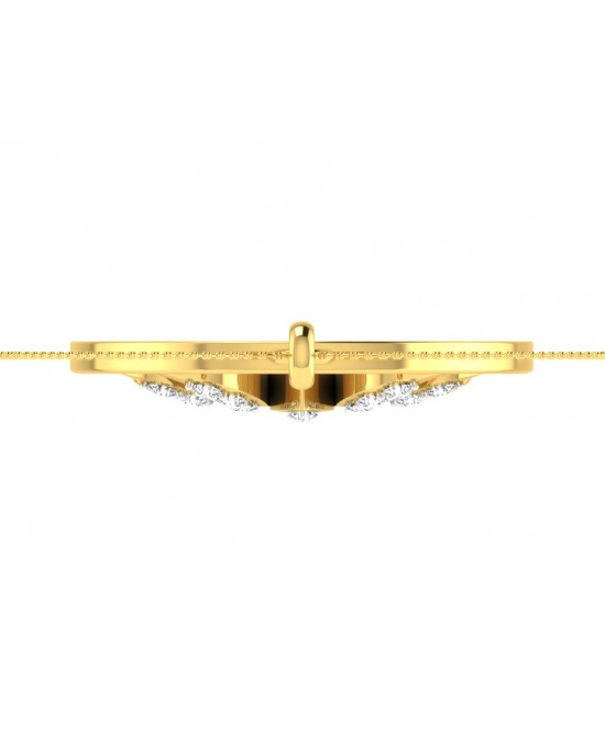Auspicious Lotus Pendant in Gold with Diamonds Auspicious Lotus Pendant in Gold with Diamonds