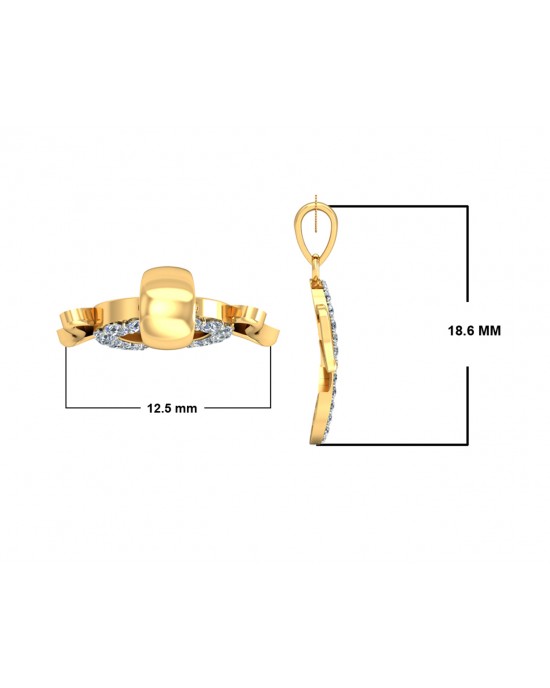 Auspicious Ganpati Gift Pendant in Gold with diamonds Auspicious Ganpati Gift Pendant in Gold with diamonds