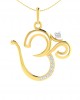 Om Pendant in Gold with diamonds Om Pendant in Gold with diamonds