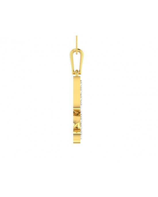 Gold Swastika Pendant with diamonds Gold Swastika Pendant with diamonds