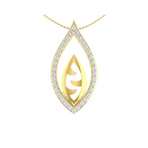 Shiva’s Third Eye pendant in Gold with diamonds