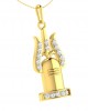 Shiv Trishul & Shivling pendant in Gold with diamonds Shiv Trishul & Shivling pendant in Gold with diamonds